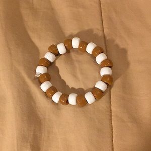 Very cute stretchy bracelet that reminds me of warm coffee snuggled in a blanket